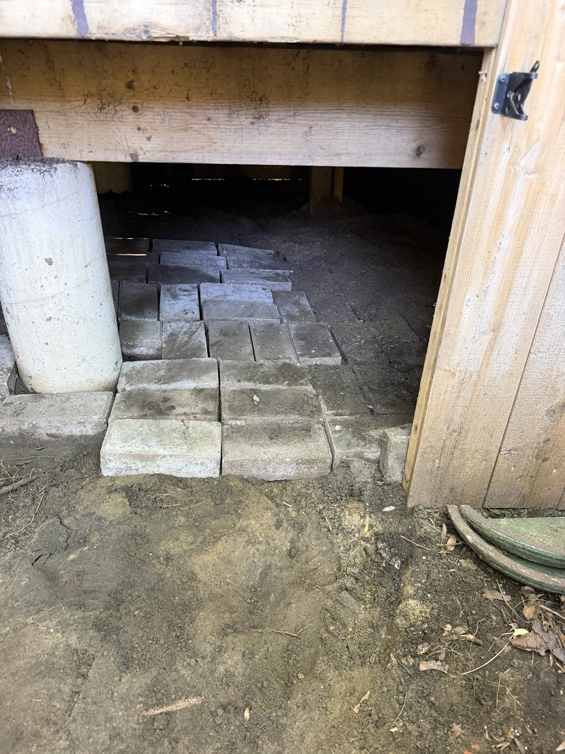 Paving reinstated beneath the deck